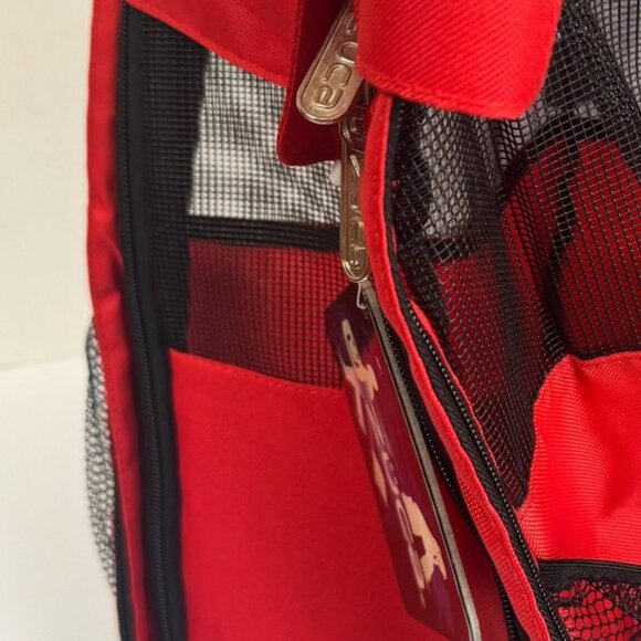 Zuca NEW Pet Carrier Bag Insert Travel Skating Fabric Red Pockets Lightweight - Picture 14 of 16